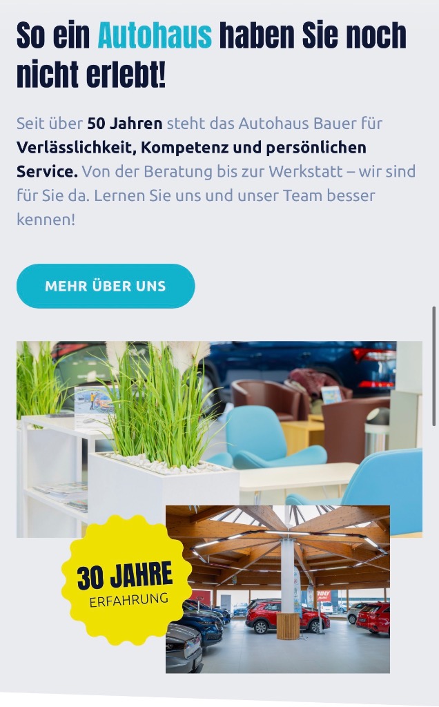 Autohaus Bauer – Über 50 Jahre Kompetenz, Meisterwerkstatt und moderner Showroom