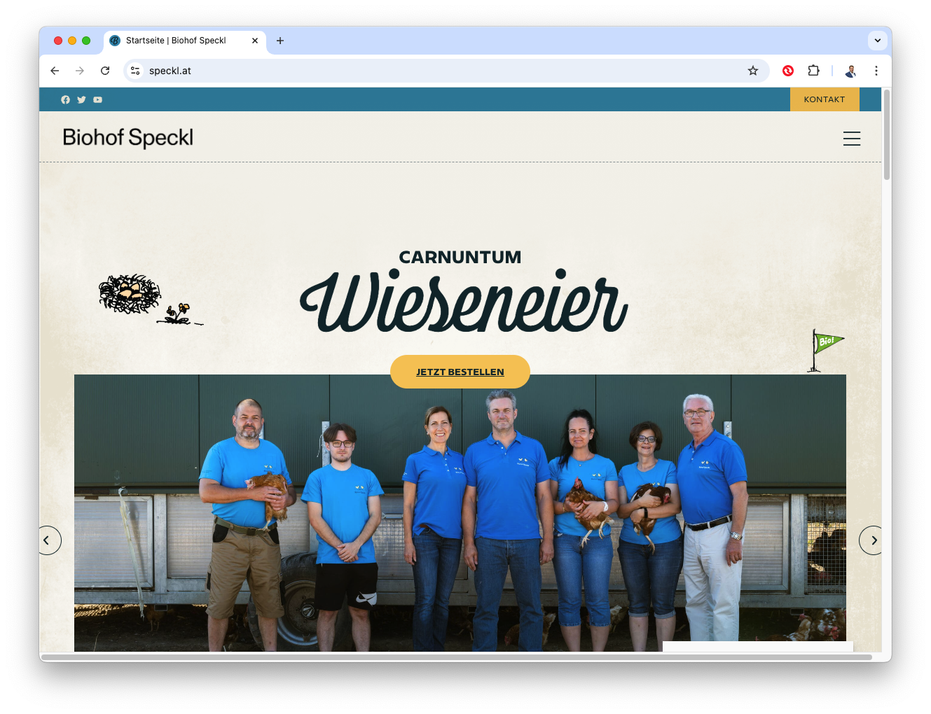 Biohof Speckl Website