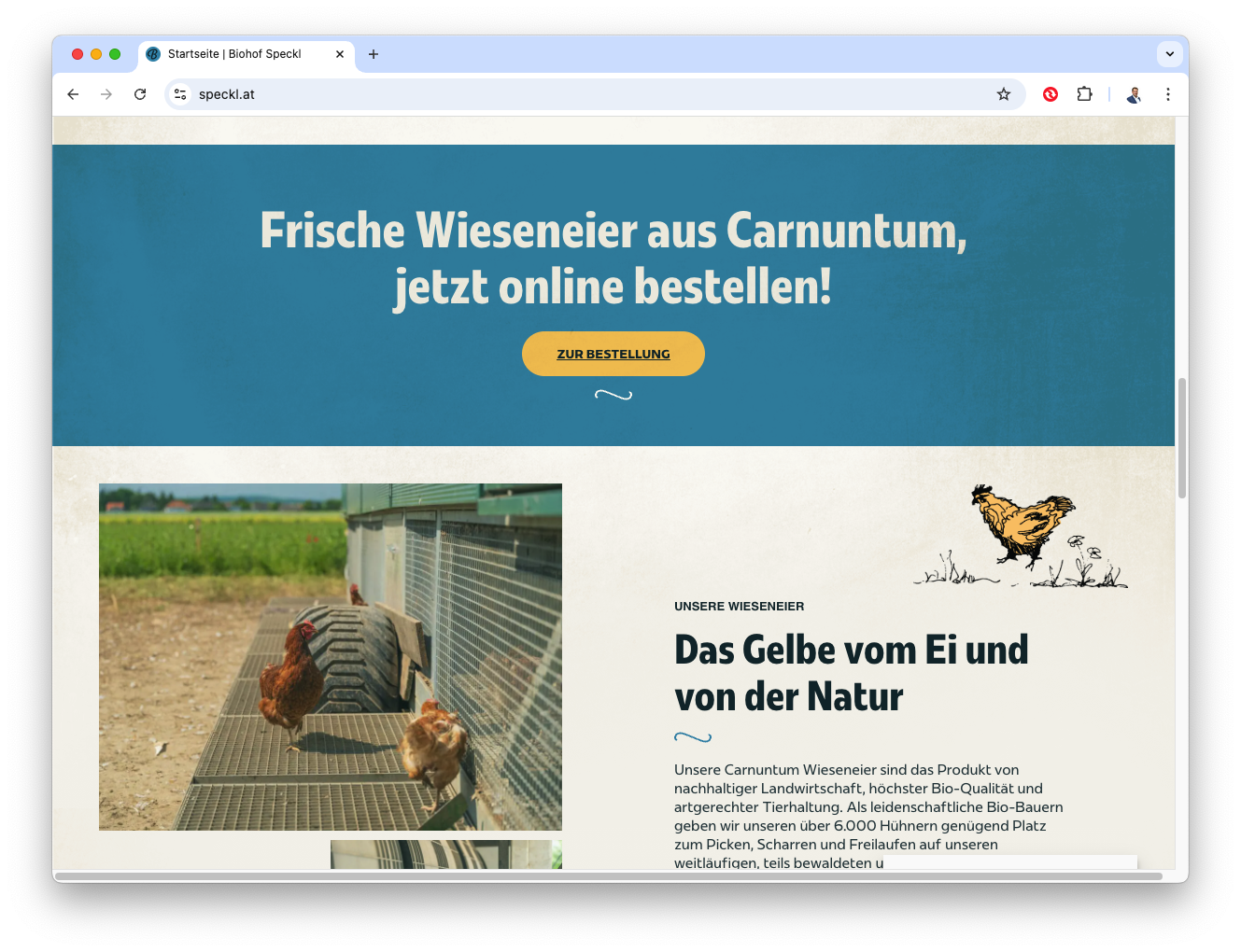 Biohof Speckl Website