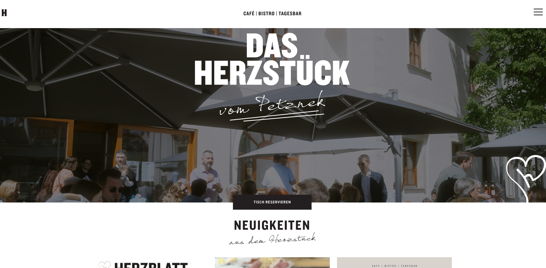 Das Herzstück Website