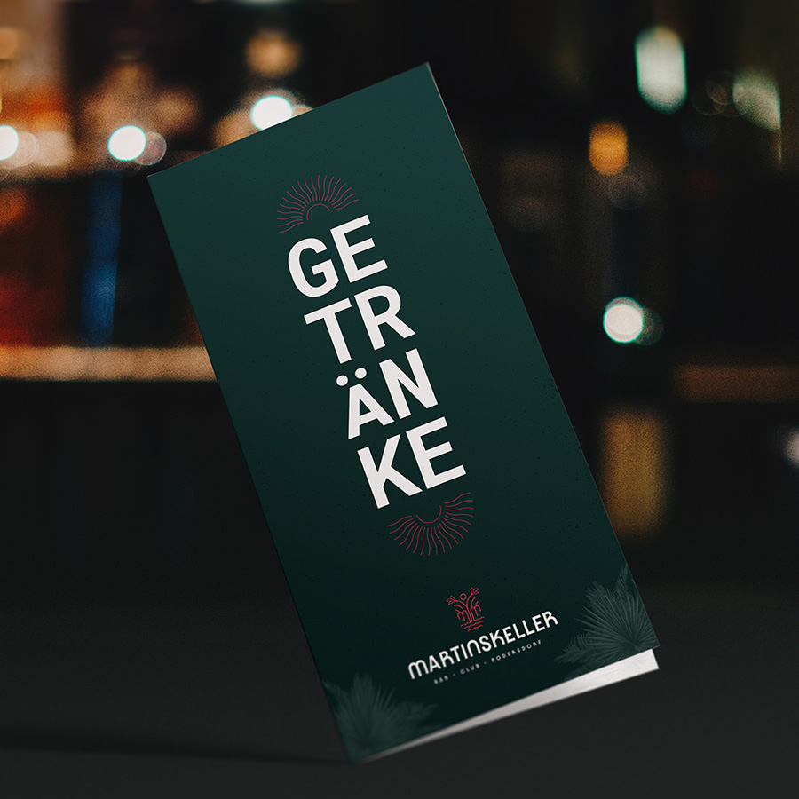 Martinskeller Getränkekarte