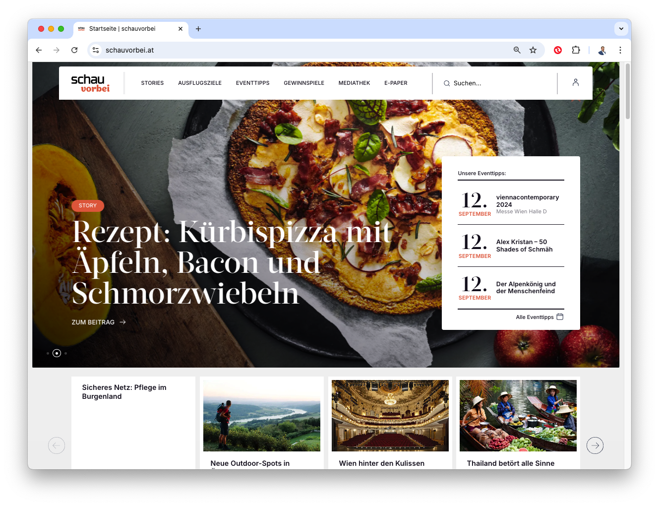 Schauvorbei Portal und Eventkalender