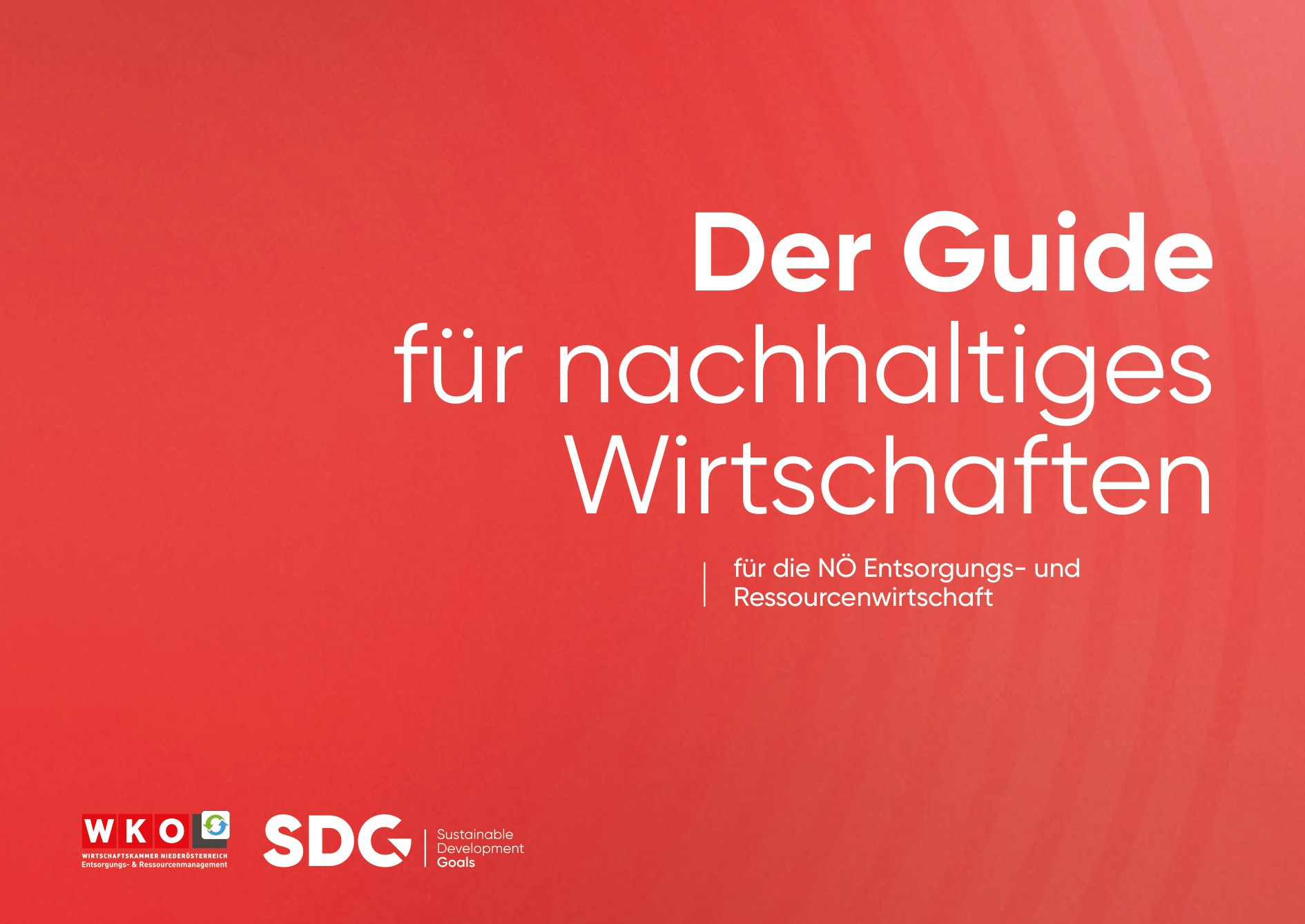 Cover des WKNÖ SDG-Guides für nachhaltiges Wirtschaften