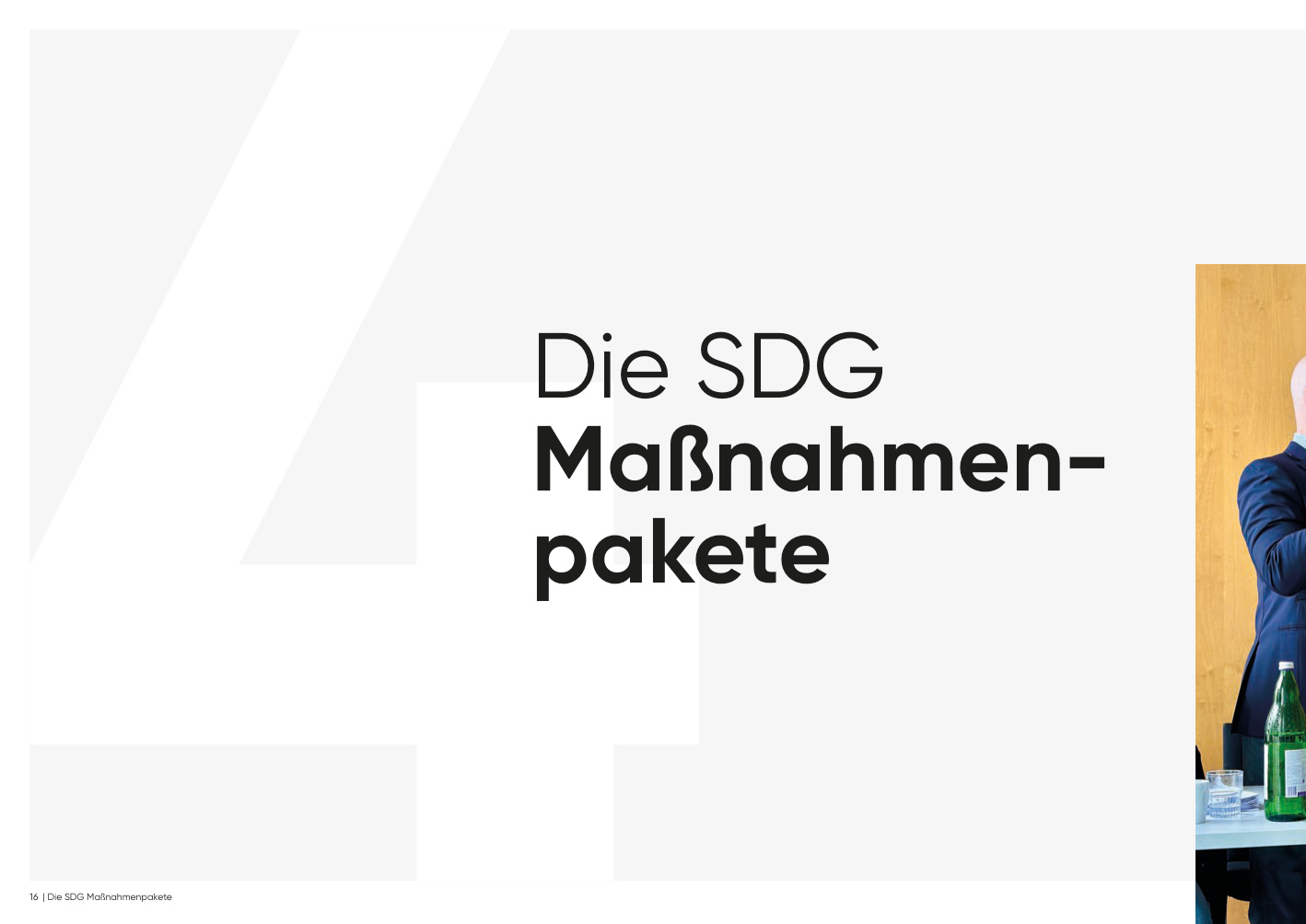 Die SDG Maßnahmenpakete