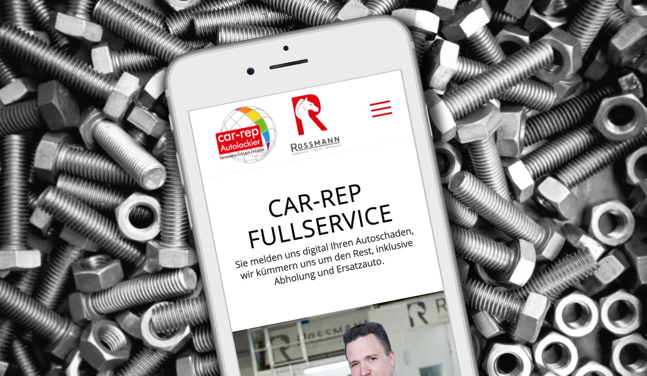 Titelbild "Schadensmelder" Car-Rep Rossmann
