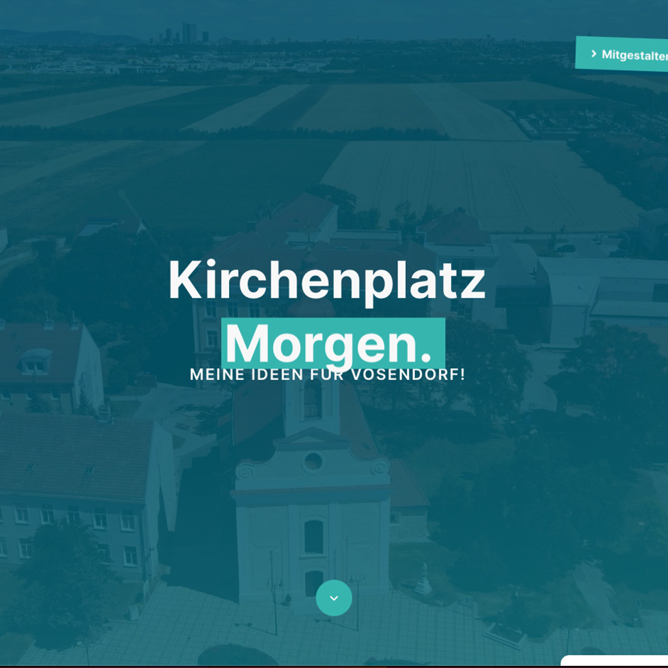 Kirchenplatz Morgen Vösendorf Bürgerbeteiligung