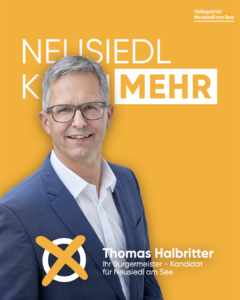 Plakat Wahlkampf Gemeinderatswahl Neusiedl am See
